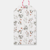 リトルワイルドフラワー春ガールバースデーパーティー ギフトタグ (裏面)