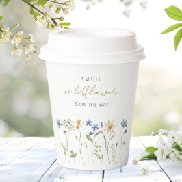 リトルワイルドフラワー春フローラベビーシャワー 紙コップ