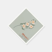 リトルワイルドフラワー秋ボホ素朴ベビーシャワー スタンダードカクテルナプキン (角)