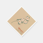 リトルワイルドフラワー秋ボホ素朴ベビーシャワー スタンダードカクテルナプキン (角)