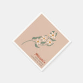 リトルワイルドフラワー秋ボホ素朴ベビーシャワー スタンダードカクテルナプキン (角)