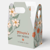 リトルワイルドフラワー秋ボホ素朴ベビーシャワー フェイバーボックス (オープン)