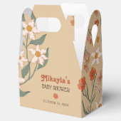 リトルワイルドフラワー秋ボホ素朴ベビーシャワー フェイバーボックス (オープン)