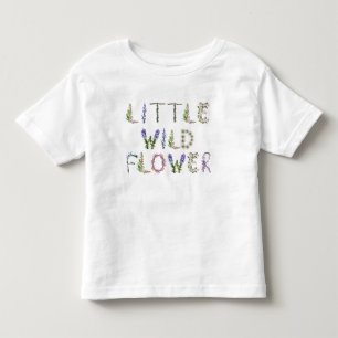 リトルワイルドフラワー花園 トドラーTシャツ