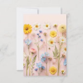 リトルワイルドフラワー誕生日サンキューカード サンキューカード (裏面)