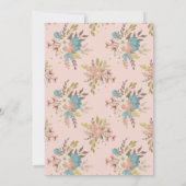 リトルワイルドフラワー誕生日招待状 招待状 (裏面)