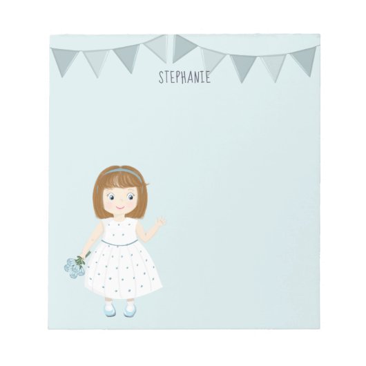 リトルワイルドフラワー誕生日 ノートパッド (正面)