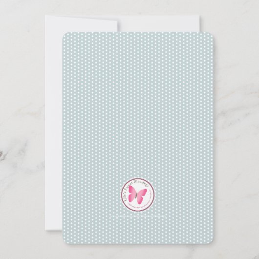 リトルワイルドフラワー誕生日 招待状 (裏面)