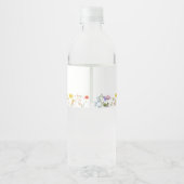 リトルワイルドフラワー1stガール誕生日 ペットボトルラベル (裏面)