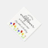 リトルワイルドフラワー1st誕生日 スタンダードカクテルナプキン (角)