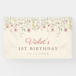 リトルワイルドフラワー1st誕生日 横断幕