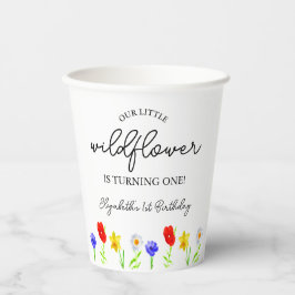 リトルワイルドフラワー1st誕生日 紙コップ