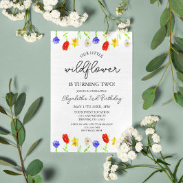 リトルワイルドフラワー2回目の誕生日 招待状