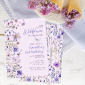 リトルワイルドフラワー2nd誕生日パーティの招待状 招待状