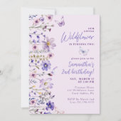 リトルワイルドフラワー2nd誕生日パーティの招待状 招待状 (正面)