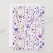 リトルワイルドフラワー2nd誕生日パーティの招待状 招待状 (裏面)