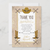 リトルワイルドワンウエスタンアローズ誕生日パーティー サンキューカード (正面)