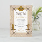 リトルワイルドワンウエスタンアローズ誕生日パーティー サンキューカード (スタンド正面)