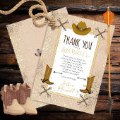 リトルワイルドワンウエスタンアローズ誕生日パーティー サンキューカード