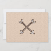 リトルワイルドワンウエスタンアローズ誕生日パーティー サンキューカード (裏面)