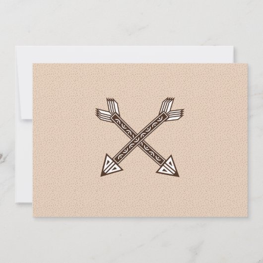 リトルワイルドワンウエスタンアローズ誕生日パーティー サンキューカード (裏面)