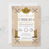 リトルワイルドワンウエスタンアローズ誕生日パーティー 招待状 (正面)