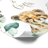 リトルワイルドワンサファリベイビーシャワーカード&ギフト ポスター (角)