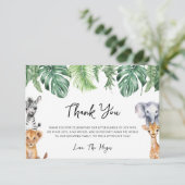 リトルワイルドワンサファリベイビーシャワー サンキューカード (スタンド正面)