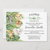 リトルワイルドワンザインアニマルサファリシャワー 招待状 (正面)