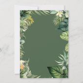 リトルワイルドワン サファリ アニマル ベイビーシャワー 招待状 (裏面)