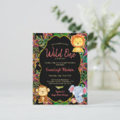 リトルワイルドワン ジャングルアニマル ポストカード (スタンド正面)