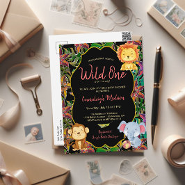 リトルワイルドワン ジャングルアニマル ポストカード