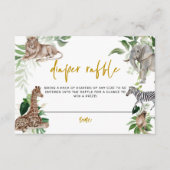 リトルワイルドワン ベビーシャワー おむつラッフル エンクロージャーカード (正面)