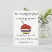 リトルワブリーズスパゲッティパーティーの招待状 招待状 (スタンド正面)