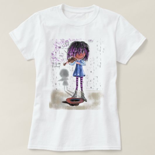 リトルヴァイオリン通りミュージシャンTシャツ Tシャツ (デザイン正面)