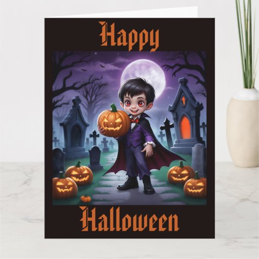 リトルヴァンパイアハロウィンカード カード (正面)