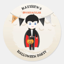リトルヴァンパイアハローウィンパーティ ラウンドシール