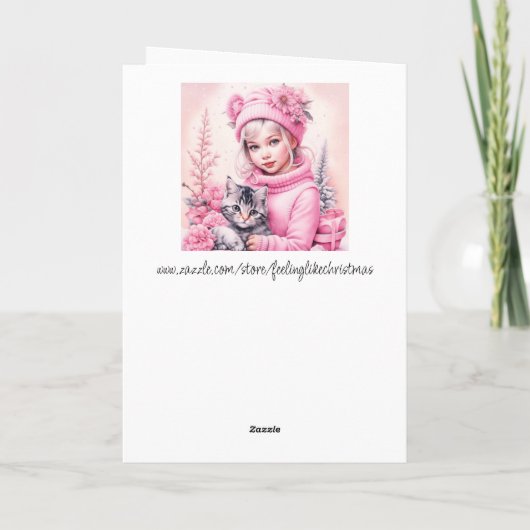 リトルヴィンテージガールアンドスイートキッテンジョユーヌエル カード (裏面)