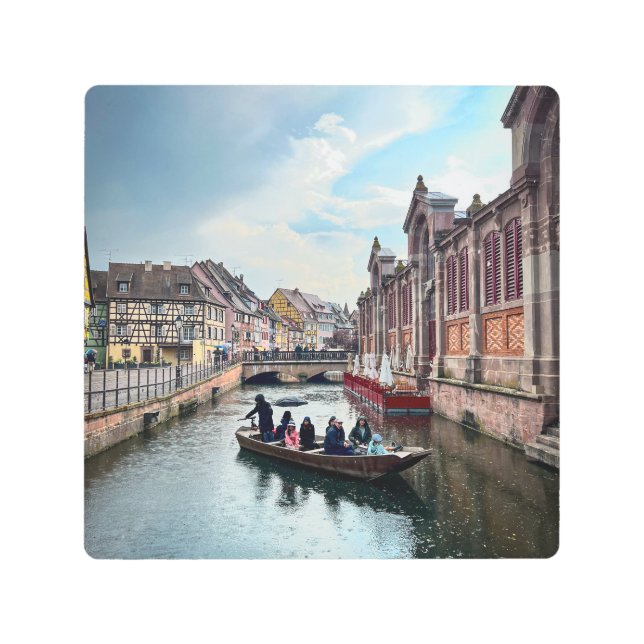 リトルヴェニスリバーボート メタルプリント (正面)