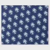 リトル不気味幽霊 – ハロウィーン16 – ファンおもしろい ラッピングペーパー (フラット)