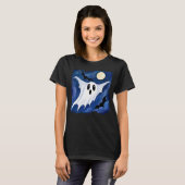 リトル不気味幽霊 – ハロウィーン7 – ファンおもしろい Tシャツ (正面フル)