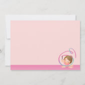 リトル体操選手-体操誕生日招待状 招待状 (裏面)