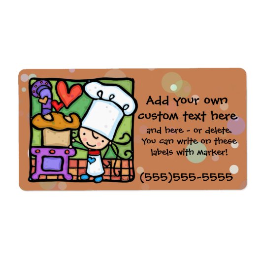 リトル女の子らしはパンを焼くのが大好きRST ラベル (正面)