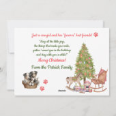 リトル女性のカーボーイと彼女のBFFureverホリデーカード シーズンカード (裏面)