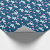 リトル女性のカーボーイと馬 ラッピングペーパー (角)