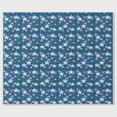 リトル女性のカーボーイと馬 ラッピングペーパー (フラット)