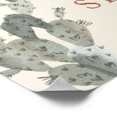 リトル女性のカーボーイは途中の女の子の赤ちゃんシャワー歓迎 ポスター (角)