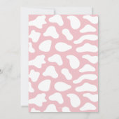 リトル女性のカーボーイは途中の女の子の赤ちゃんシャワー 招待状 (裏面)