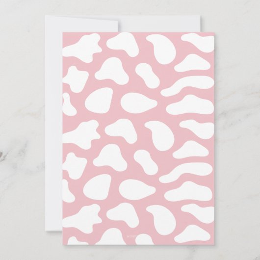 リトル女性のカーボーイは途中の女の子の赤ちゃんシャワー 招待状 (裏面)