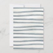 リトル女性のカーボーイウェスタンドレスベビーシャワー 招待状 (裏面)